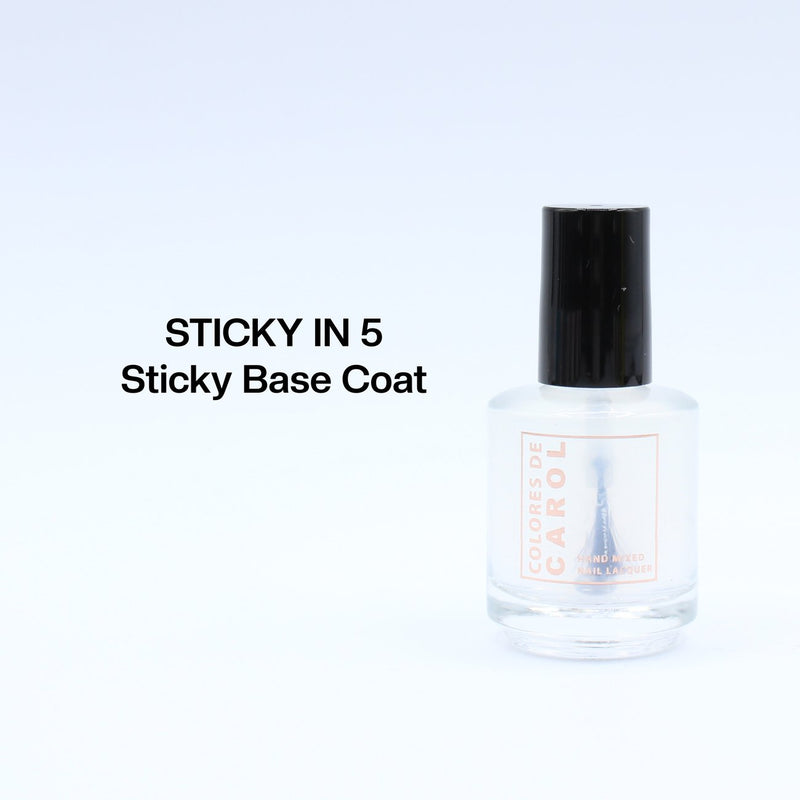 Colores de Carol - Sticky in 5 Base Coat Nail Polish