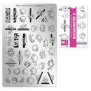 Moyra - 93 Blossometry 2 Stamping Plate