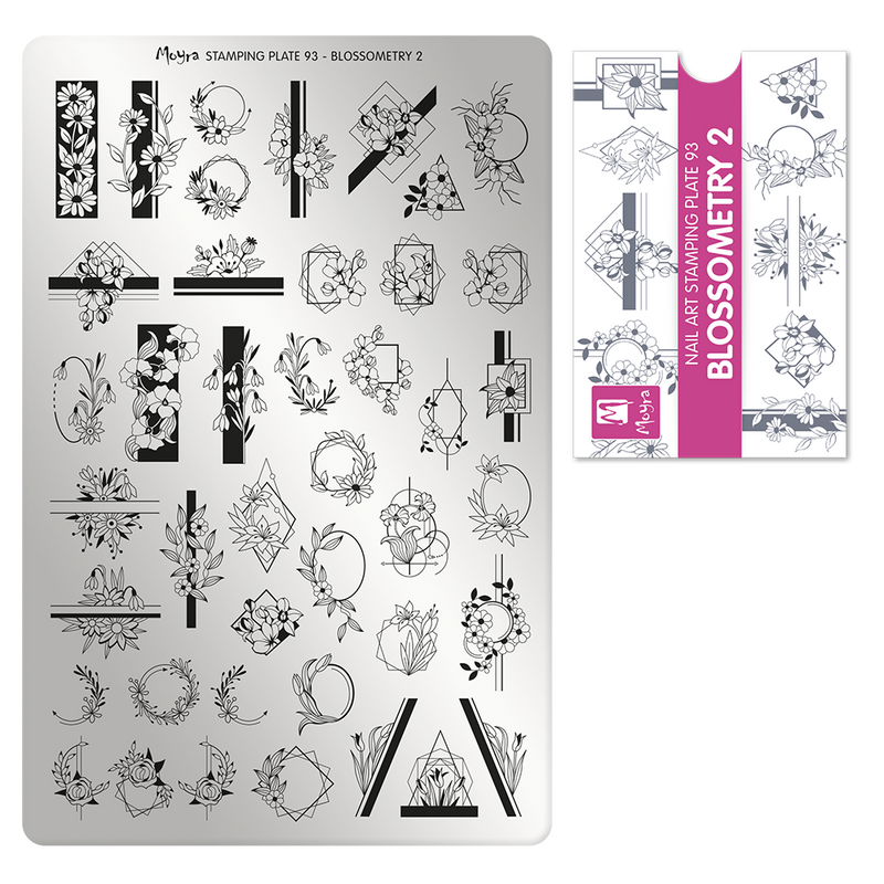 Moyra - 93 Blossometry 2 Stamping Plate