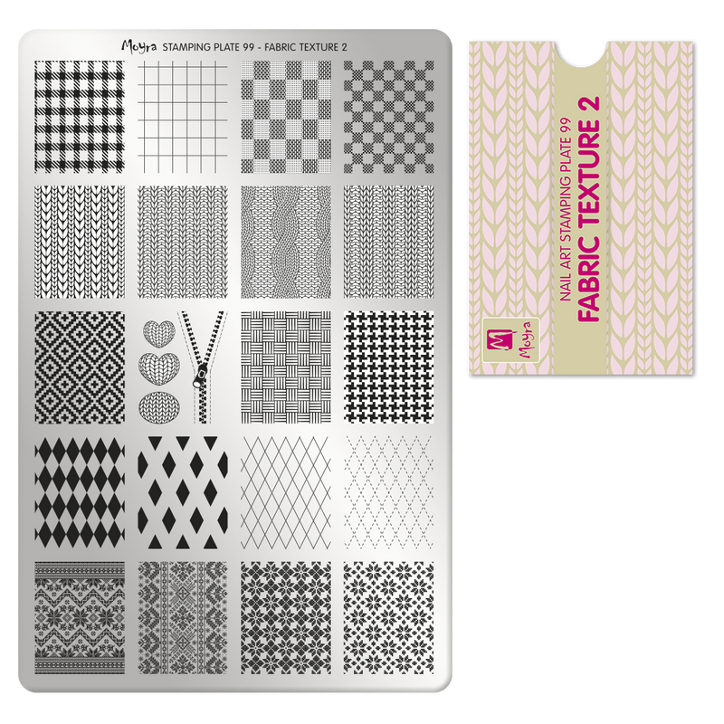 Moyra - 99 Fabric Texture 2 Stamping Plate