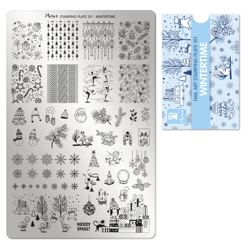 Moyra - 101 Wintertime Stamping Plate