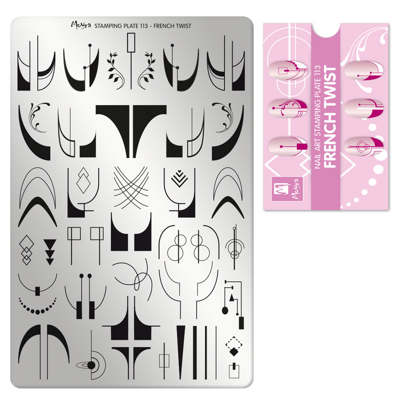 Moyra - 113 French Twist Stamping Plate