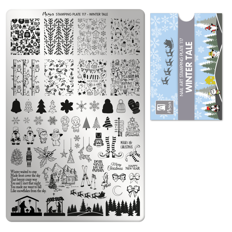 Moyra - 117 Winter Tale Stamping Plate