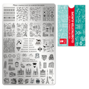 Moyra - 123 Globetrotter - Europe Stamping Plate