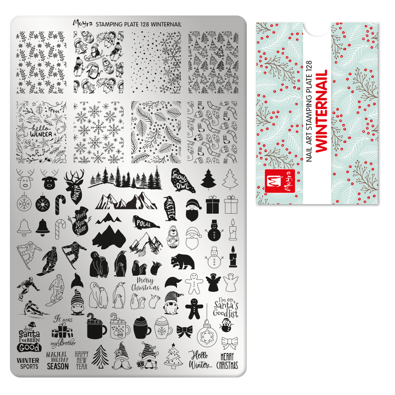 Moyra - 128 Winternail Stamping Plate