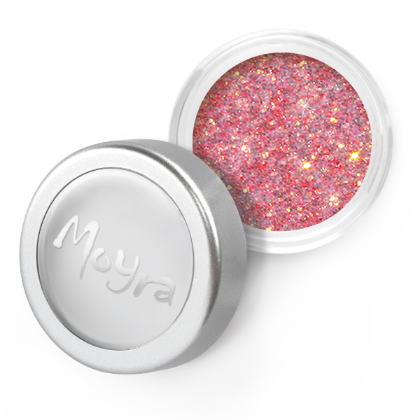 Moyra - 12 Pink/Red Glitter Powder