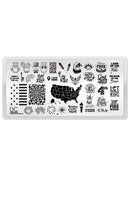 UberChic Beauty - UC Mini - Fourth of July 02 Stamping Plate