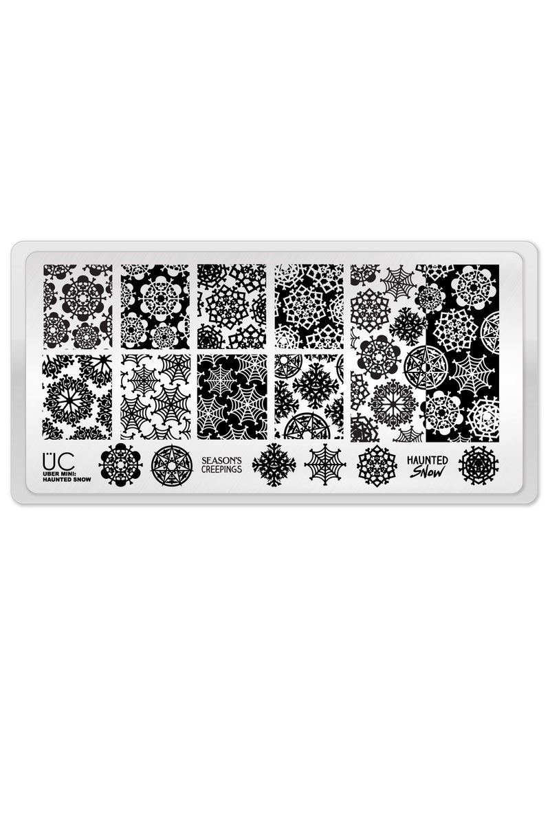 UberChic Beauty - UC Mini - Haunted Snow Stamping Plate