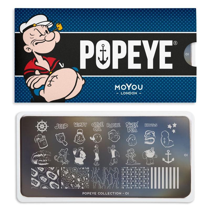MoYou-London - Popeye 01 Stamping Plate