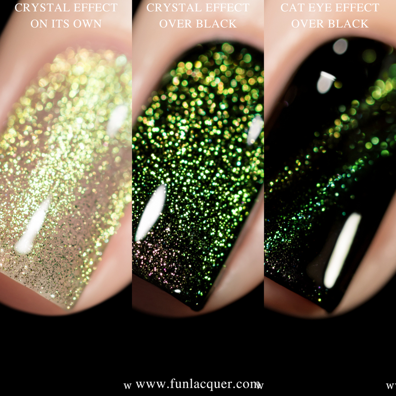 [Preorder, Ships Early Nov] F.U.N Lacquer - Green Rose Platinum Diamond Nail Polish (Magnetic)