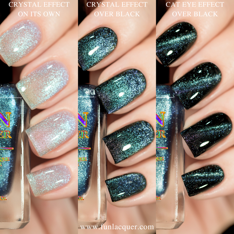 [Preorder, Ships Early Nov] F.U.N Lacquer - Blue Rose Platinum Diamond Nail Polish (Magnetic)