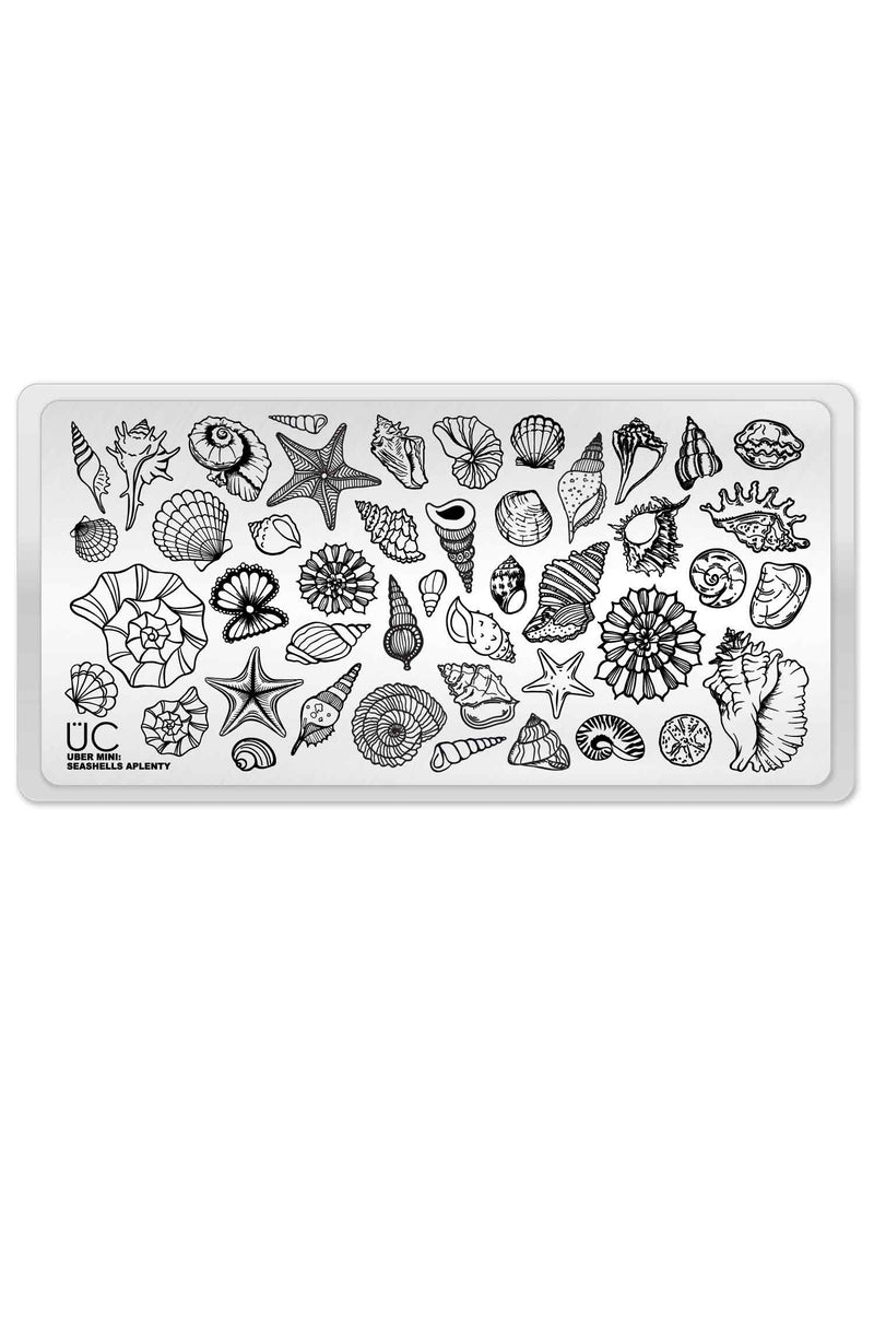 UberChic Beauty - UC Mini - Seashells Aplenty Stamping Plate