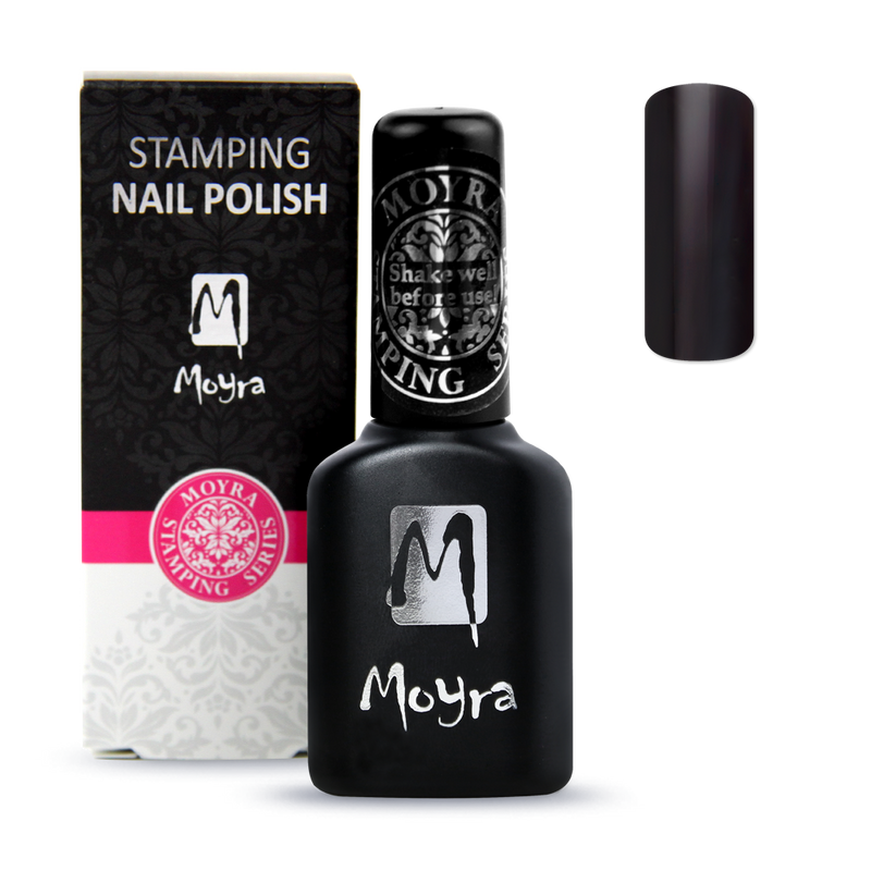 Moyra - Smart Polish (Slow-Drying) SPS01 Black Stamping Polish