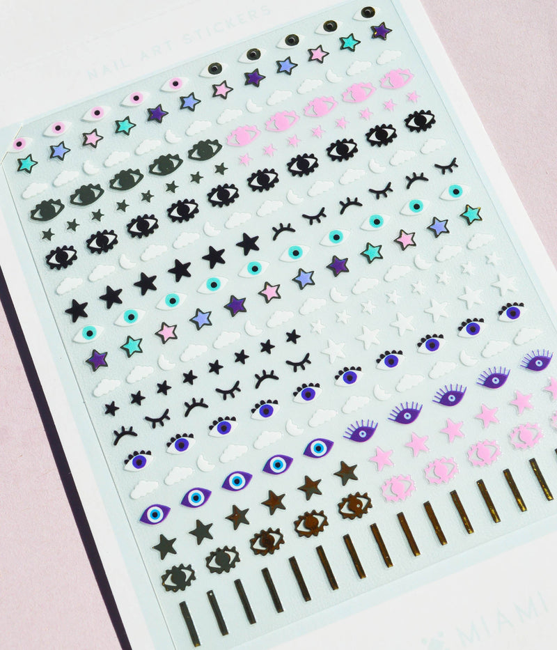 Deco Miami - Stars in Your Eyes Nail Stickers