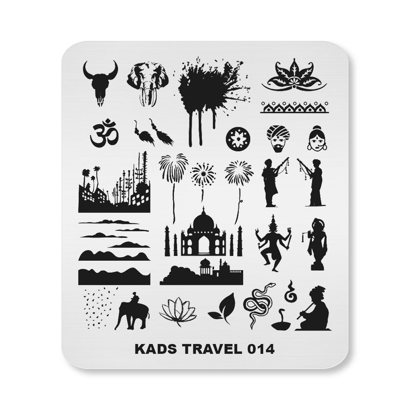 Kads - Travel 014 Stamping Plate