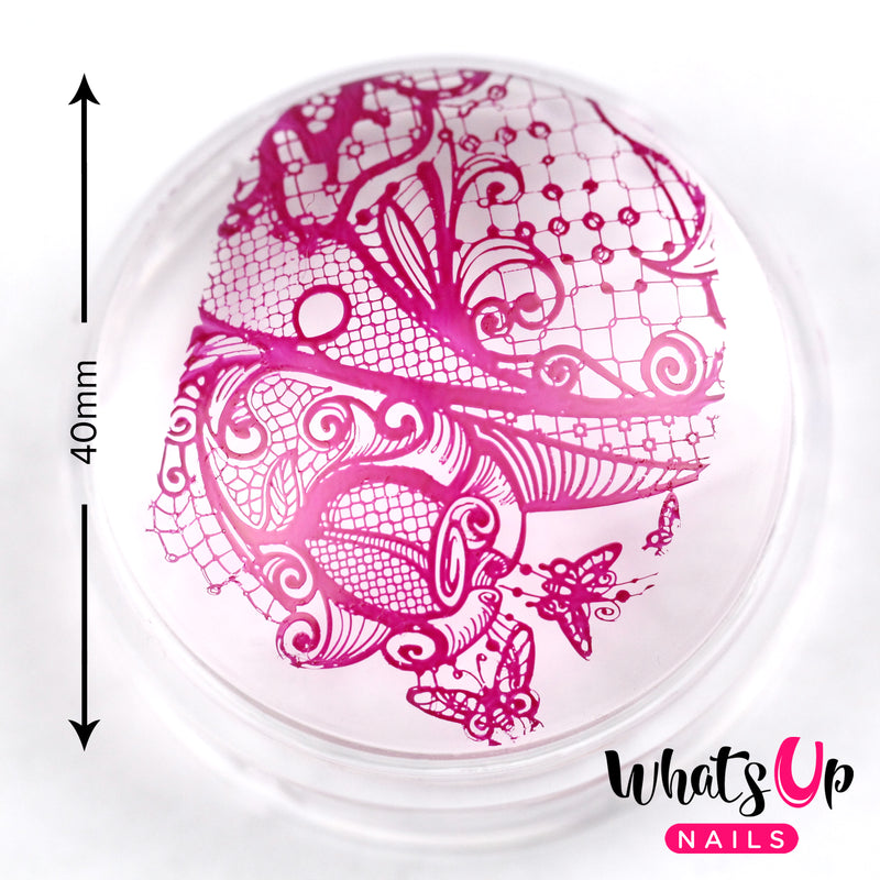 Whats Up Nails - Magnified Clear Stamper & Scraper