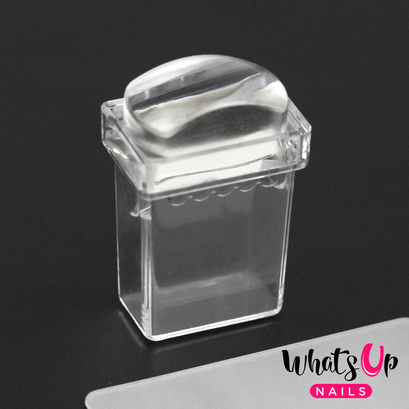 Whats Up Nails - Mini Rectangular Clear Stamper & Scraper