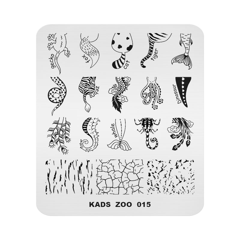 Kads - Zoo 015 Stamping Plate