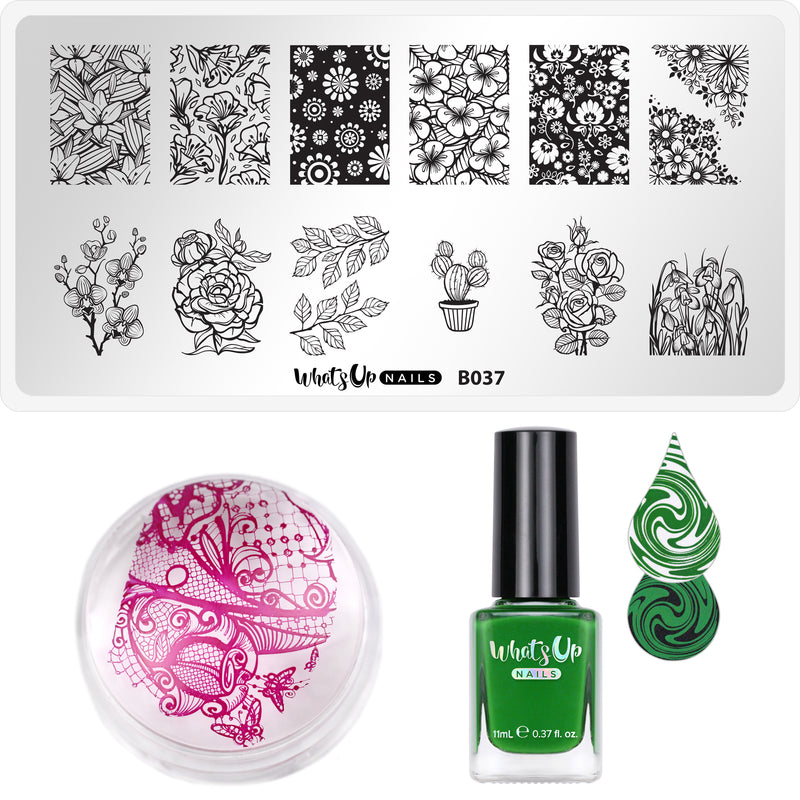 Whats Up Nails - Stamping Starter Kit (B037, The Other Side, Magnified Stamper)