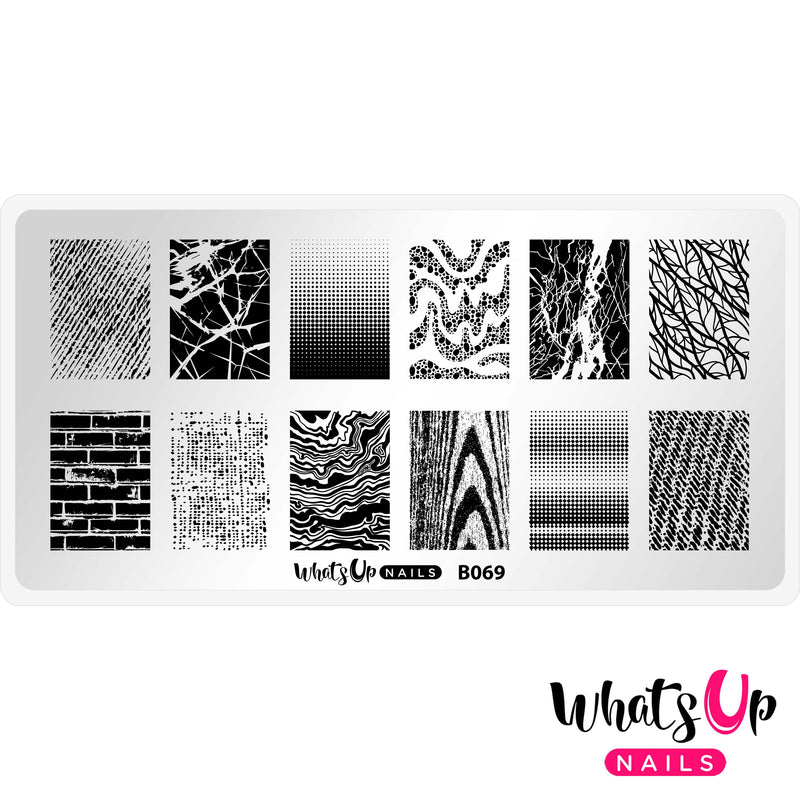 Whats Up Nails - B069 Texture Therapy Stamping Plate