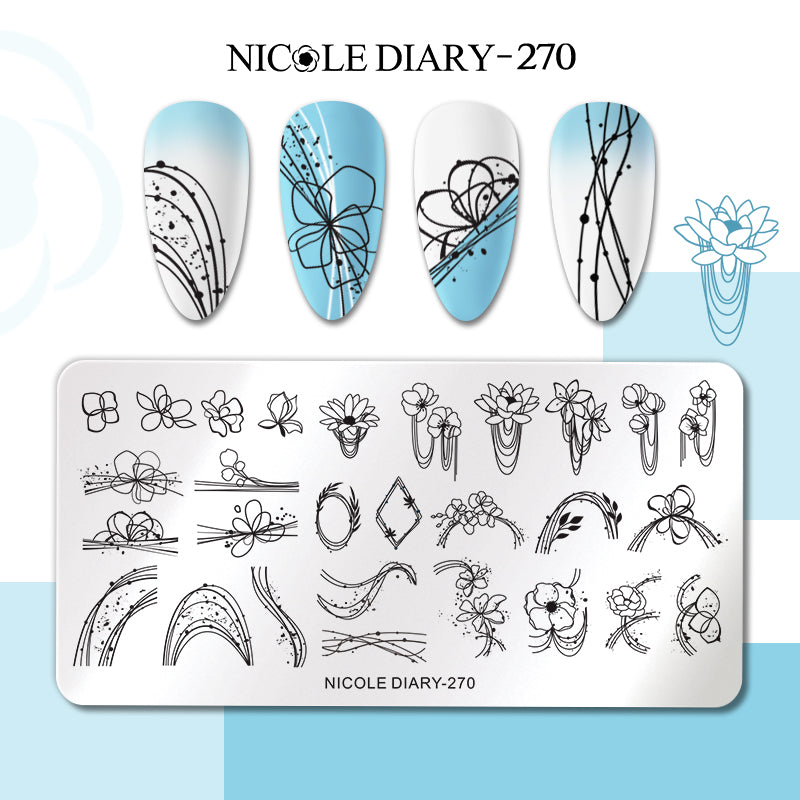 Nicole Diary - 270 Dazzle in June Stamping Plate