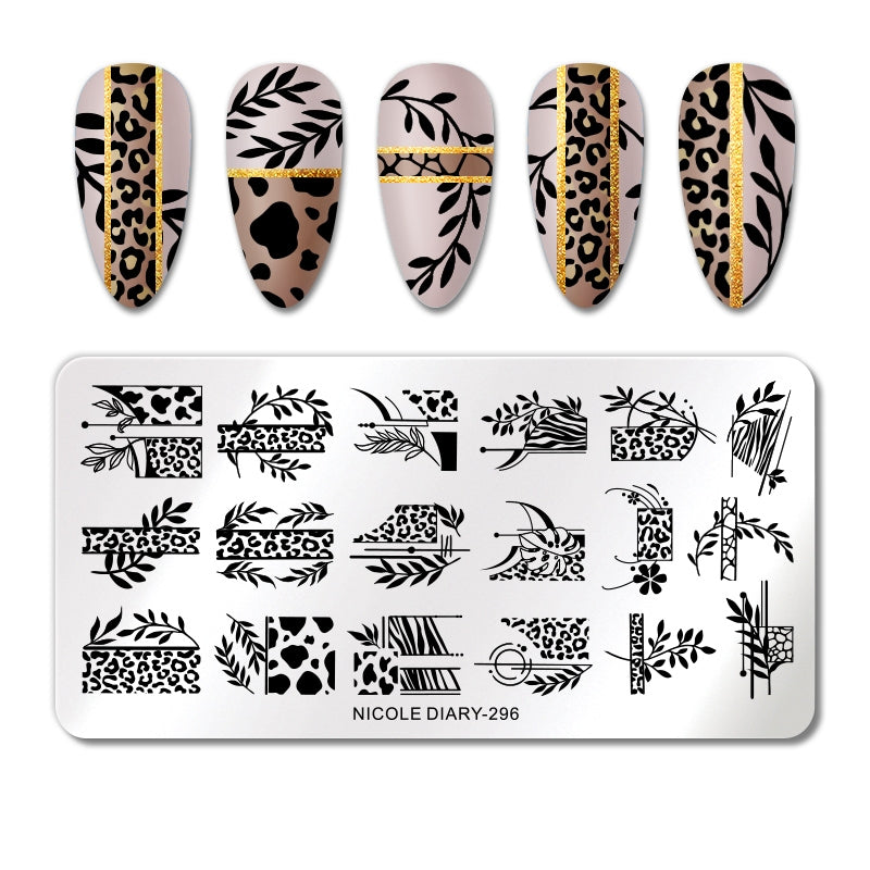 Nicole Diary - 296 Leopards Gone Loose Stamping Plate