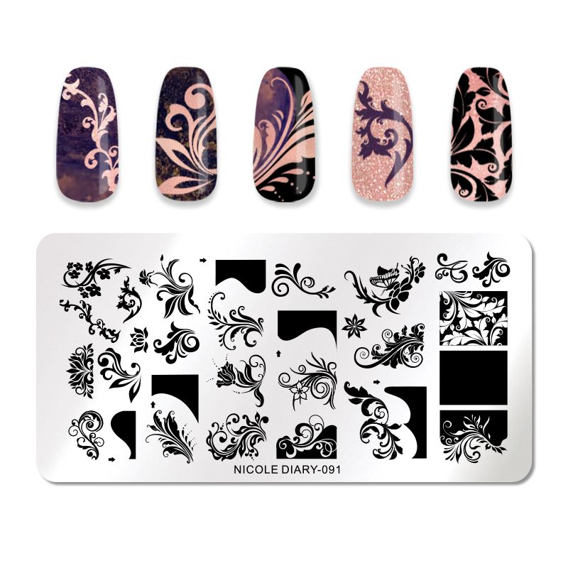 Nicole Diary - 091 Embellishing Floral Stamping Plate