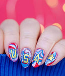 UberChic Beauty - UC Mini - Fourth of July Kawaii Stamping Plate