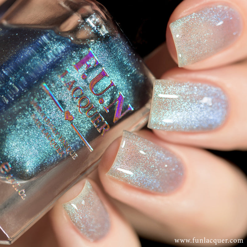 [Preorder, Ships Early Nov] F.U.N Lacquer - Blue Rose Platinum Diamond Nail Polish (Magnetic)