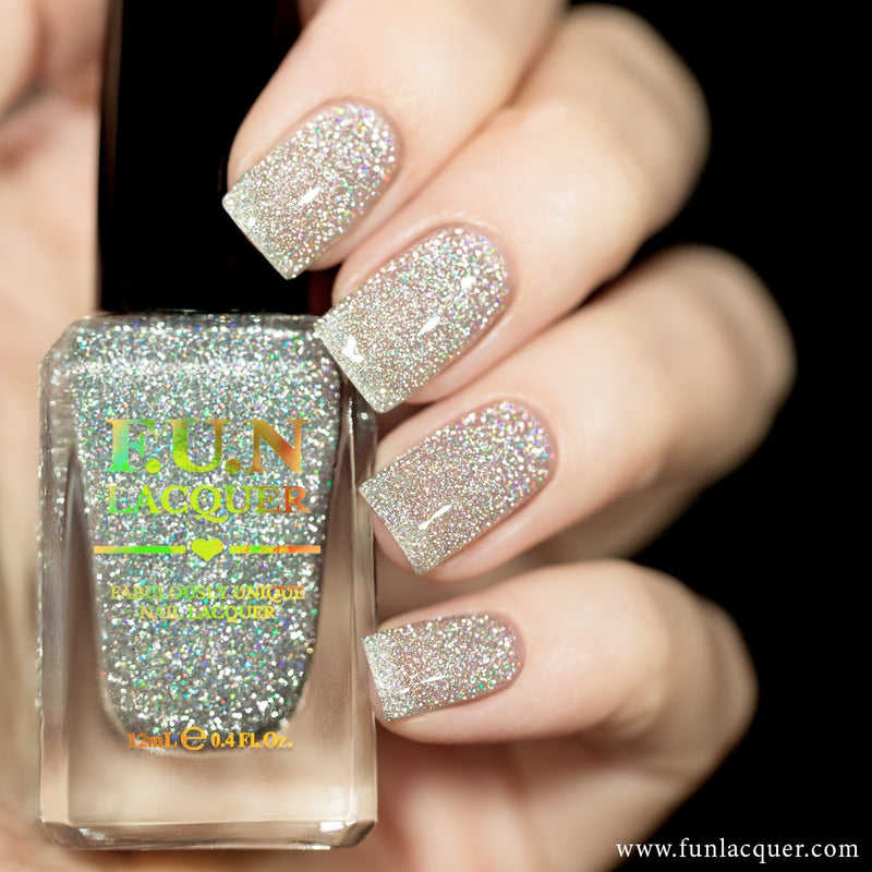 [Preorder, Ships Early Nov] F.U.N Lacquer - Flash Diamond Dust Nail Polish (Flash Reflective)