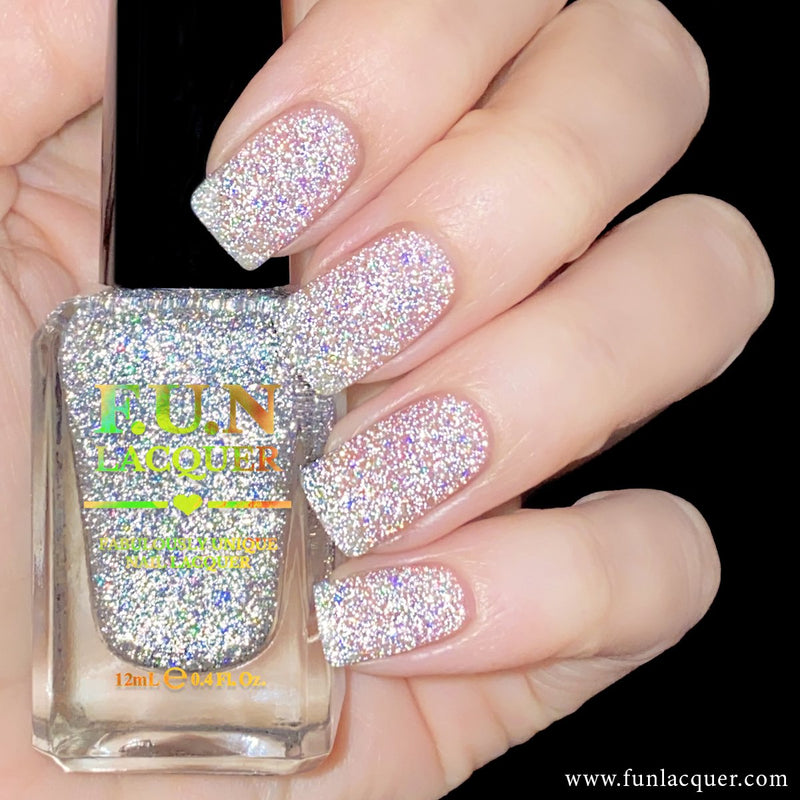 [Preorder, Ships Early Nov] F.U.N Lacquer - Flash Diamond Dust Nail Polish (Flash Reflective)