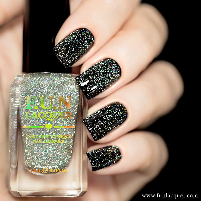 [Preorder, Ships Early Nov] F.U.N Lacquer - Flash Diamond Dust Nail Polish (Flash Reflective)
