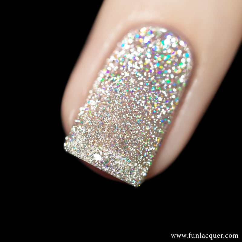 [Preorder, Ships Early Nov] F.U.N Lacquer - Flash Diamond Flake Nail Polish (Flash Reflective)