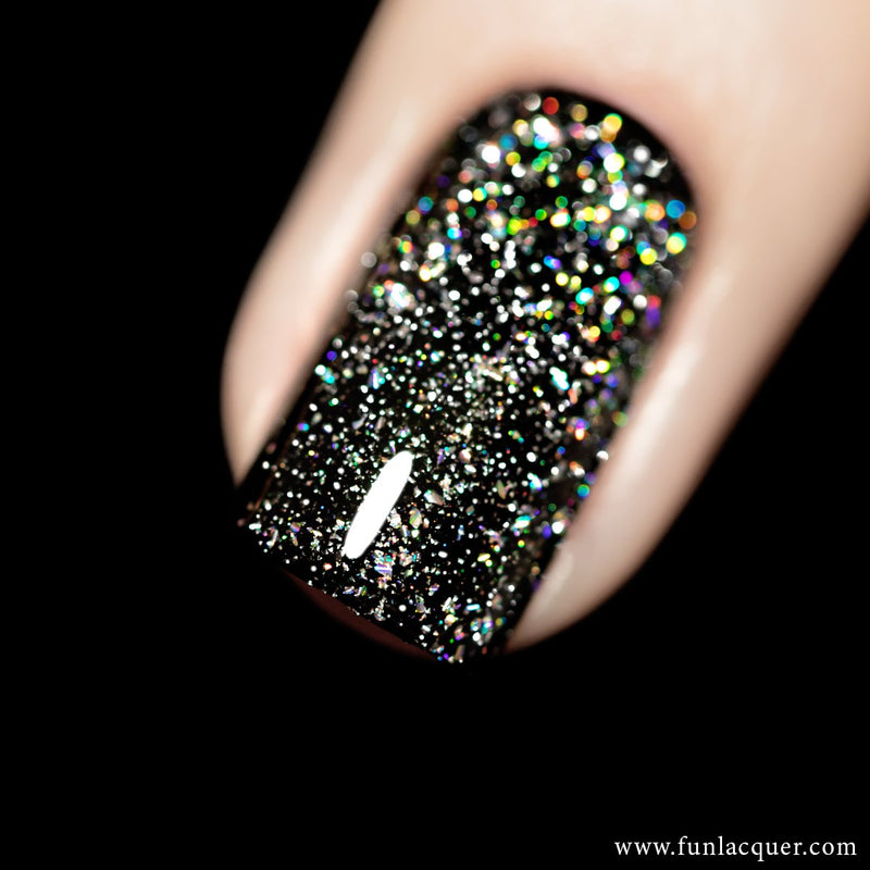 [Preorder, Ships Early Nov] F.U.N Lacquer - Flash Diamond Flake Nail Polish (Flash Reflective)