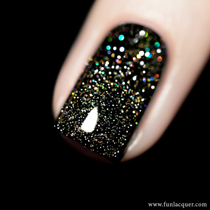 [Preorder, Ships Early Nov] F.U.N Lacquer - Flash Gold Diamond Dust Nail Polish (Flash Reflective)