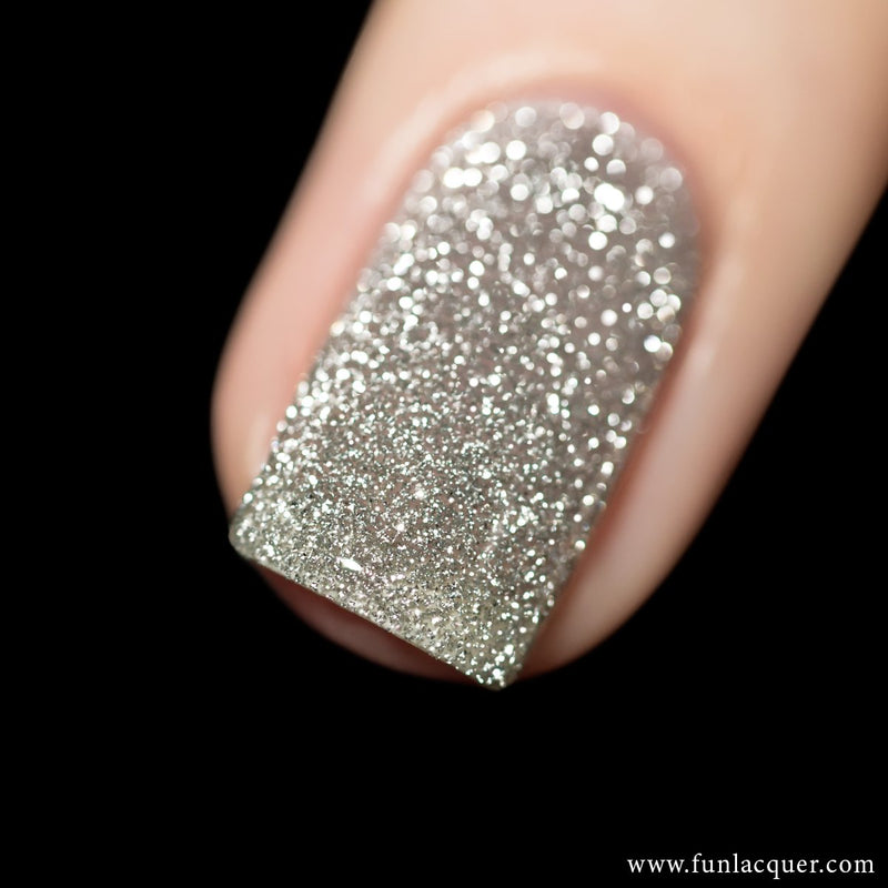 [Preorder, Ships Early Nov] F.U.N Lacquer - Flash Platinum Nail Polish (Flash Reflective)