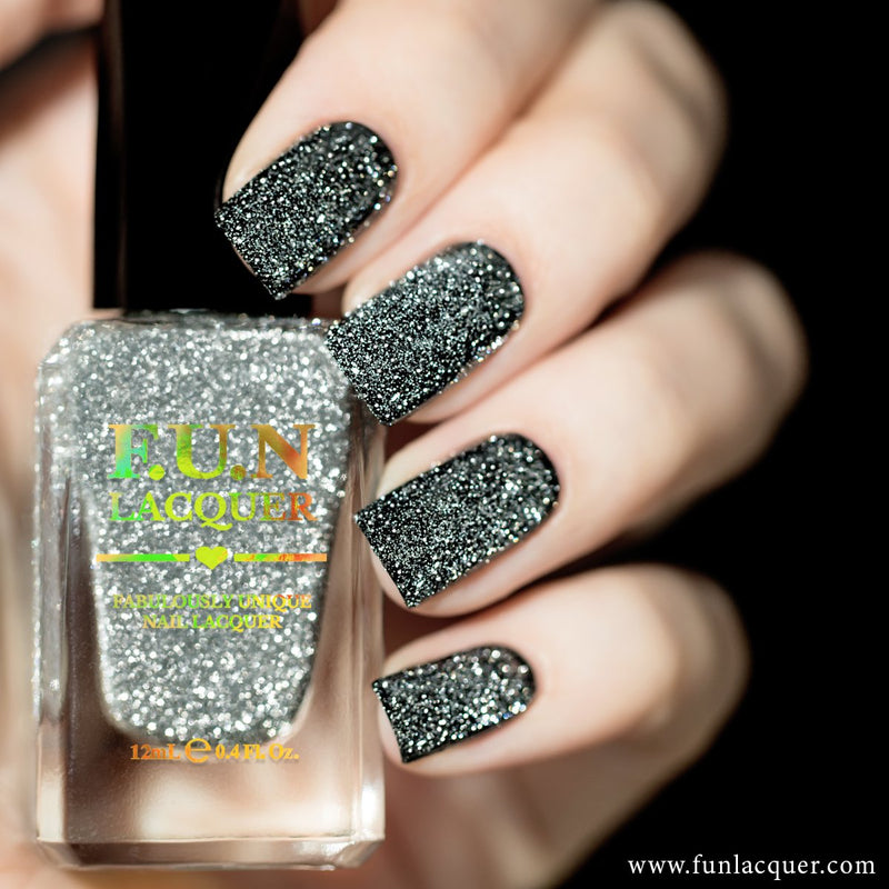[Preorder, Ships Early Nov] F.U.N Lacquer - Flash Platinum Nail Polish (Flash Reflective)