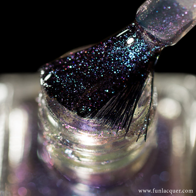 [Preorder, Ships Early Nov] F.U.N Lacquer - Lavender Platinum Diamond Nail Polish (Magnetic)