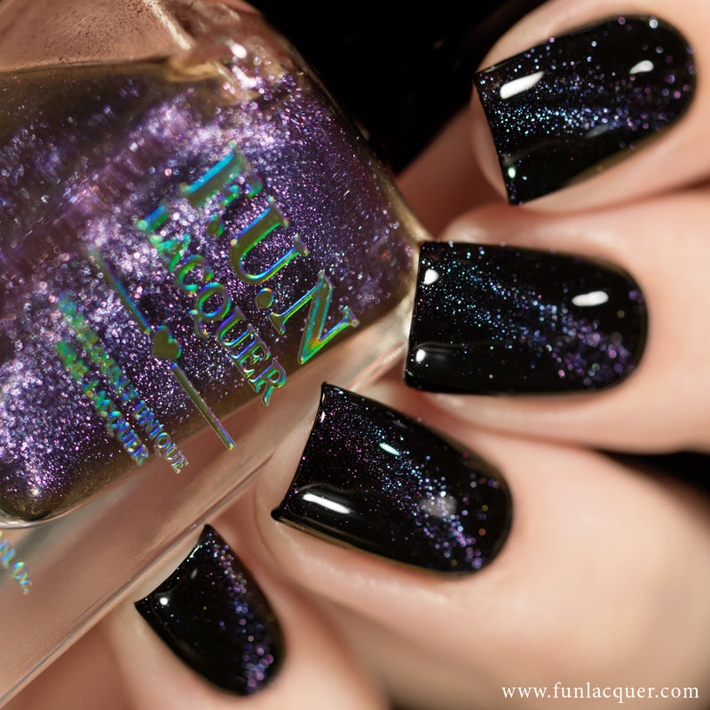 [Preorder, Ships Early Nov] F.U.N Lacquer - Lavender Platinum Diamond Nail Polish (Magnetic)