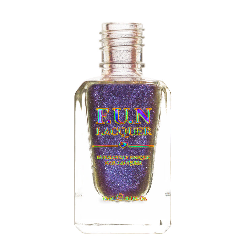 [Preorder, Ships Early Nov] F.U.N Lacquer - Lavender Platinum Diamond Nail Polish (Magnetic)