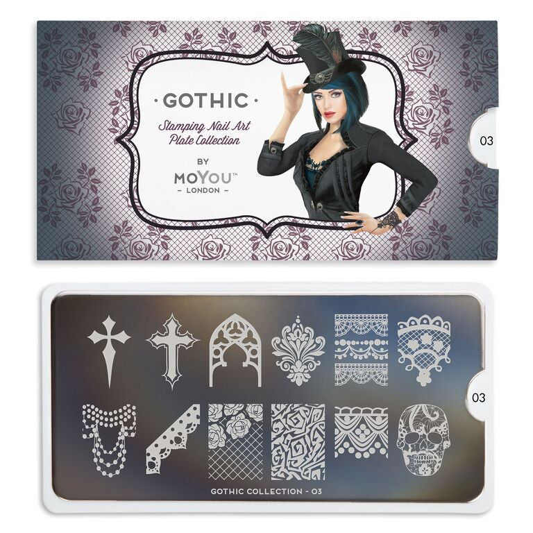 MoYou-London - Gothic 03 Stamping Plate