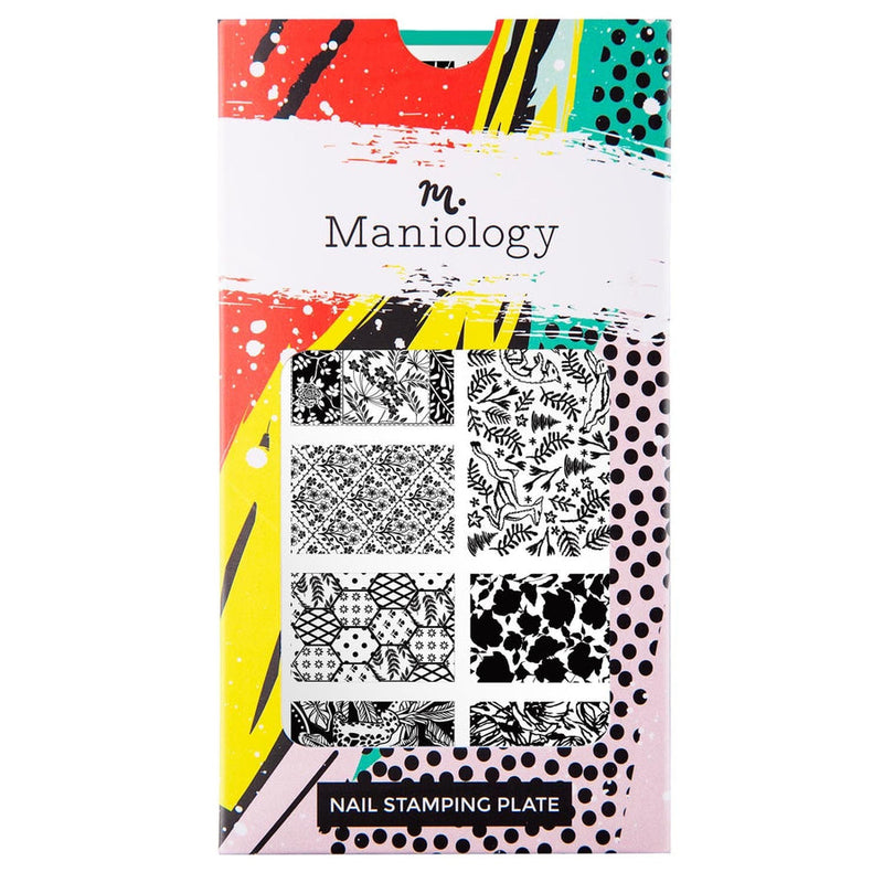 Maniology - M269 Cottage Textiles Stamping Plate