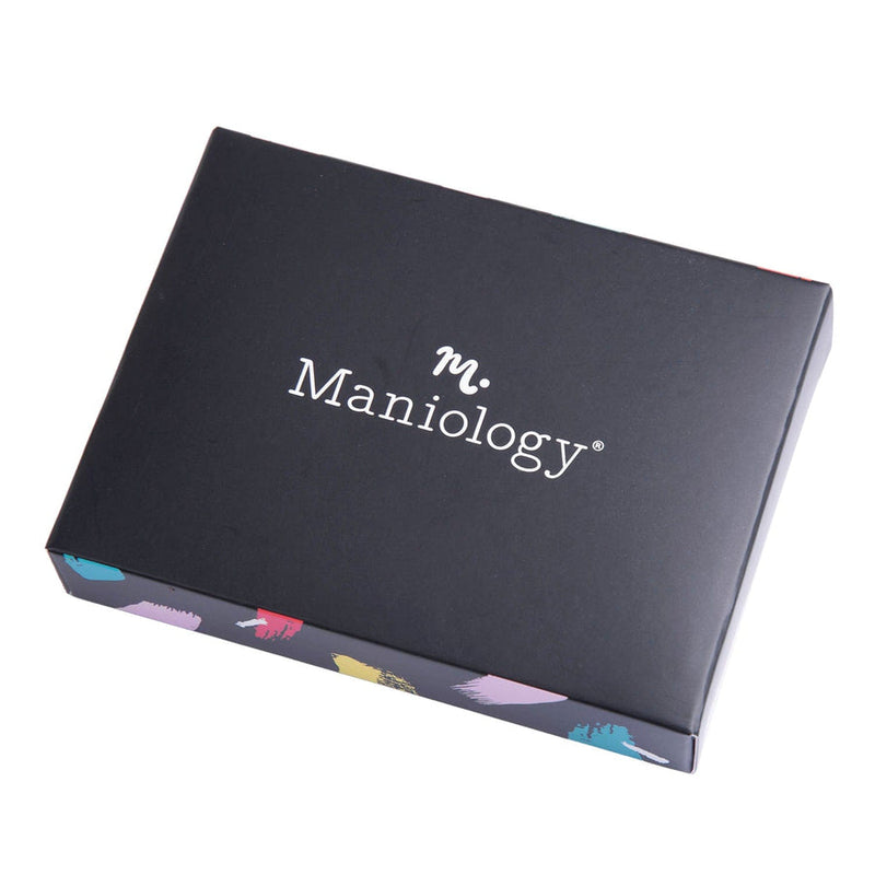 Maniology - Magnetic Nail Tip Stand Holder & Storage Container - Silver Tin