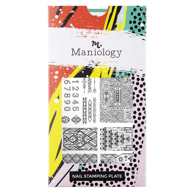 Maniology - New Year: M260 Art Deco Stamping Plate