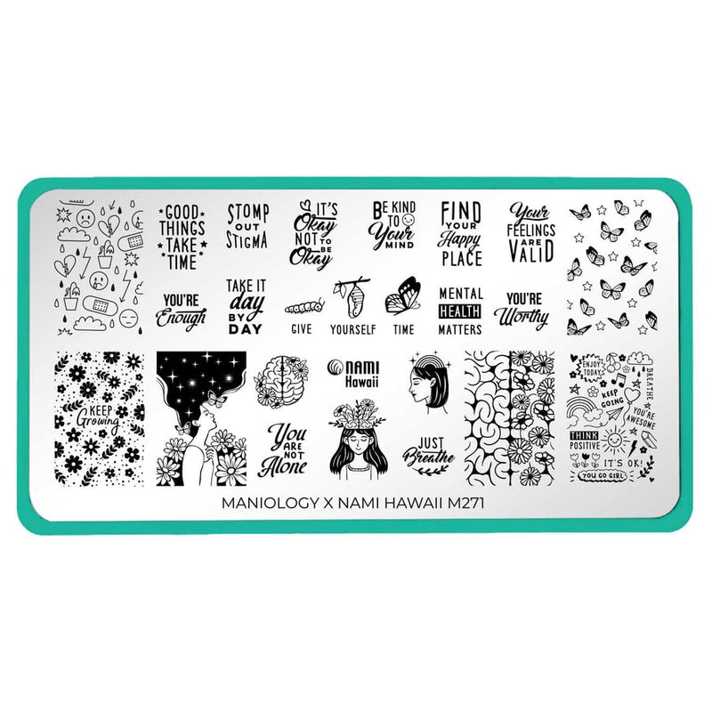 Maniology - Stamp For A Cause: National Alliance on Mental Illness (NAMI Hawaii) Nail Stamping Bundle