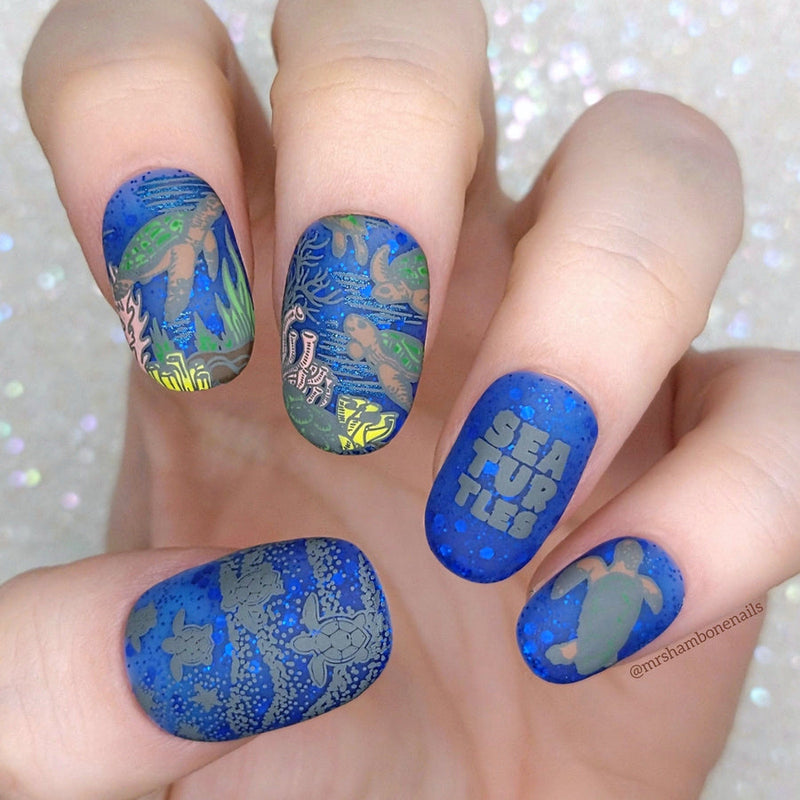 Maniology - Stamp For A Cause: Sea Turtle Conservancy Nail Stamping Bundle