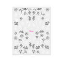 Moyra - Floral Embellishments No. 13 Nail Stickers (Black/White)