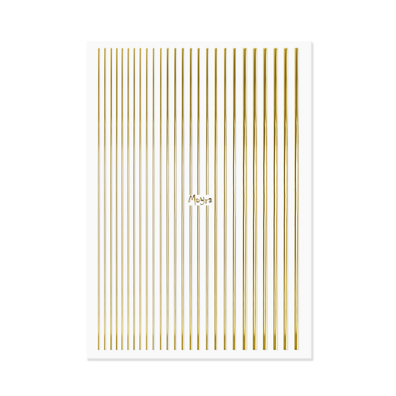 Moyra - Lines No. 01 Sticker Strips (Gold)