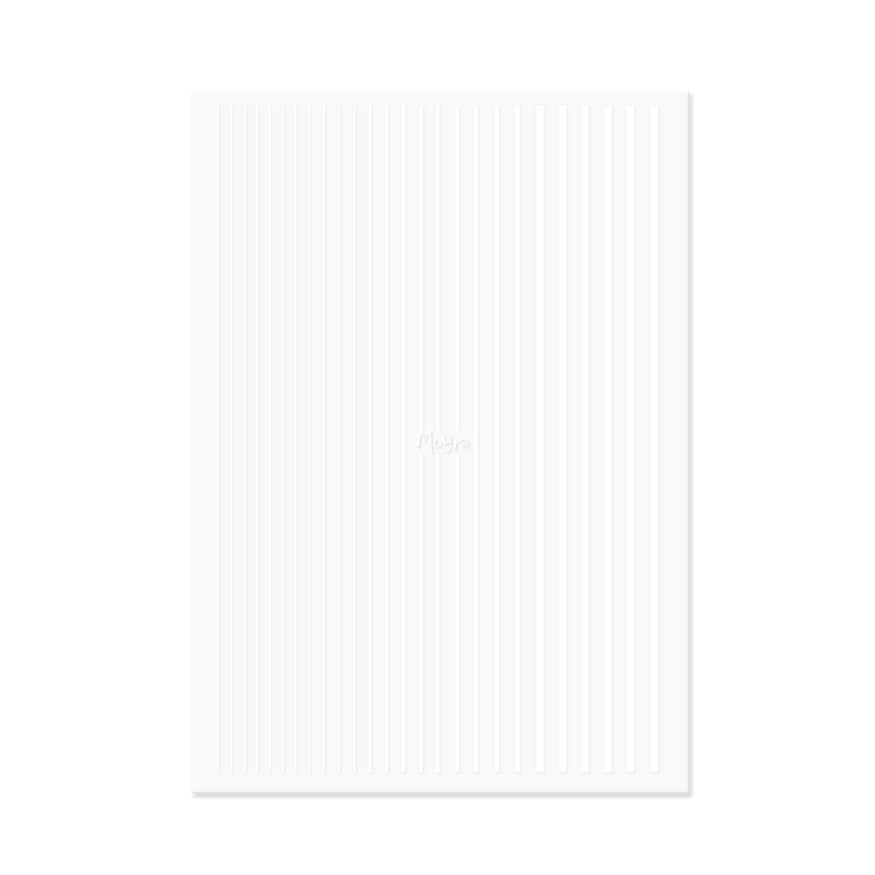 Moyra - Lines No. 04 Sticker Strips (White)