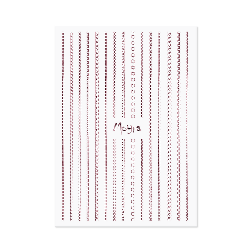 Moyra - Chain No. 03 Sticker Strips (Rose Gold)